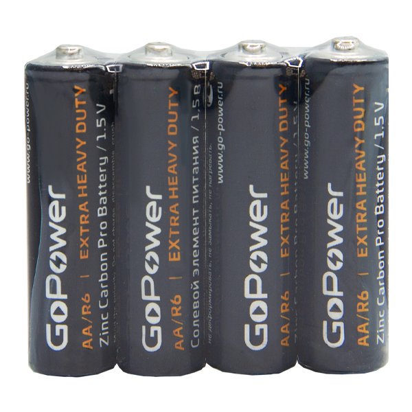 00-00015592 Carbon Zinc PRO Элемент питания AA/R6 солевой 1.5В, 1 шт, GoPower
