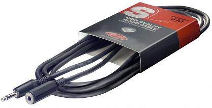 SAC3MPSMJS Кабель акустический (JACK mini(m) stereo-JACK mini(f) stereo), Длина: 3 м. STAGG