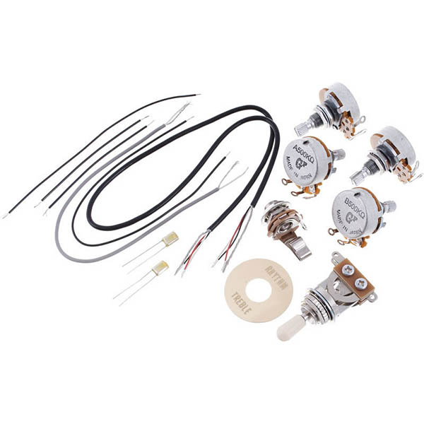 HKA-CKLP-I Комплект темброблока для электрогитары, Les Paul, кремовый, Hosco