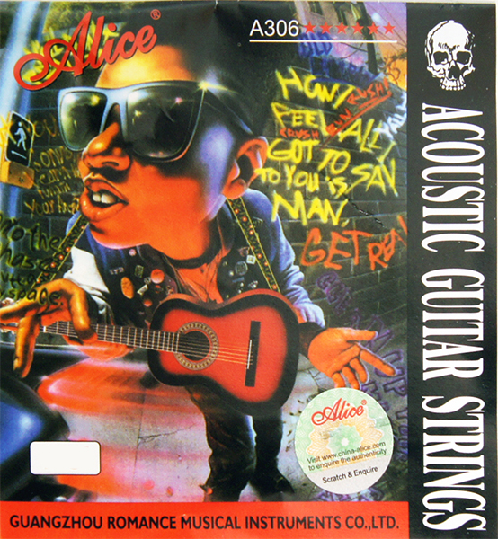 A306-XL-4 Отдельная 4-ая струна для акустической гитары, 030, посеребр.медь, Alice