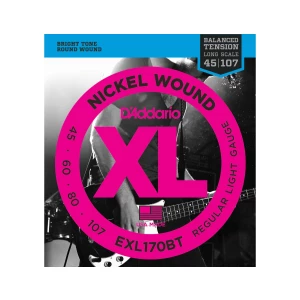 (INV) D'ADDARIO EXL170BT - струны для БАС-гитары, long 045-107