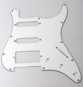 H-1002A Защитная накладка для электрогитары SSH, трехслойная, белая, Caraya