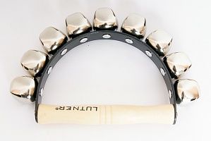 FLT-RT9-B Колокольчики на ручке полукруг, 9 колокольчиков, черный цвет. Fleet