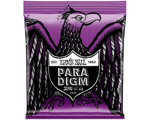 P02020 Paradigm Power Slinky Комплект струн для электрогитары, сталь, 11-48, Ernie Ball