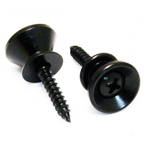 EP-B2-B Крепление ремня для гитары, 2шт, черные, Gotoh