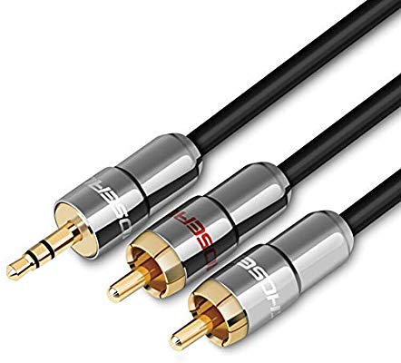 QS3403A 15M Кабель акустический 15 м, jack 3.5 mm - 2 RCA Choseal