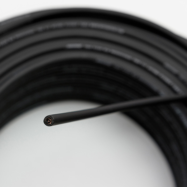 124 BLK  Кабель инструментальный 2,4мм, d6, чёрный, SHNOOR 