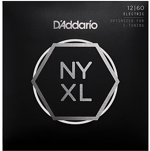 NYXL1260 NYXL Комплект струн для электрогитары, никелированные, Extra Heavy, 12-60, D'Addario