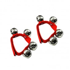 WRB-425 Колокольчики круглые d25мм 4 штуки на ремешке на запястье. DADI