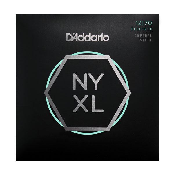 NYXL1270PS NYXL Комплект струн для педальной слайд-гитары C-6, Custom Medium, 12-70, D'Addario