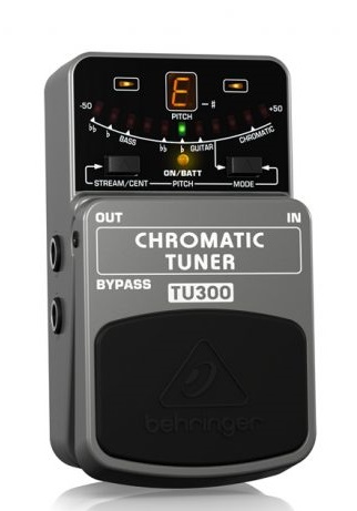 TU300 педаль-хроматический тюнер для настройки гитар и бас-гитар, BEHRINGER