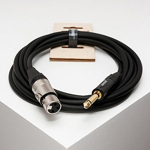 IC124-XFJM-5m Инструментальный кабель с разъёмами XLR мама - Jack (моно), длина 5 метров. SHNOOR