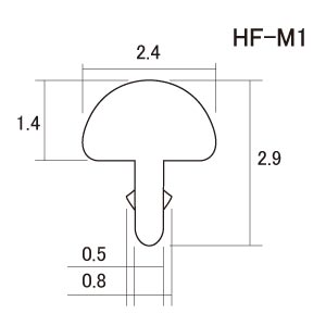 HF-M1 Medium Standard Лады ширина 2.4 мм, один отрезок 50 см HOSCO