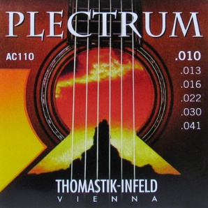 AC110 Plectrum Комплект струн для акустической гитары, сталь\бронза, 010-041. Thomastik