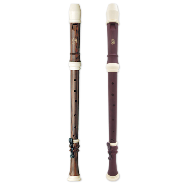 AWR-TW(B) Wood Grain Блокфлейта тенор, барочная система, коричневая, 3 части, Angel