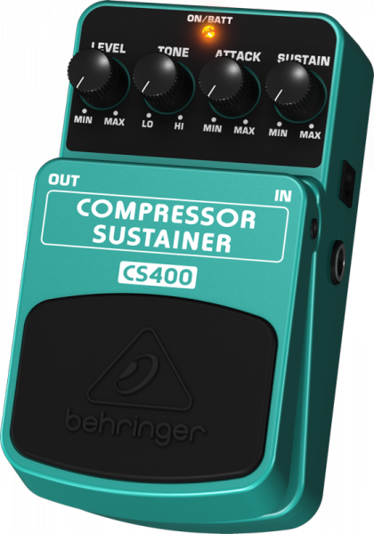 CS400 педаль эффектов динамической обработки (компрессор/ сустейн). BEHRINGER 