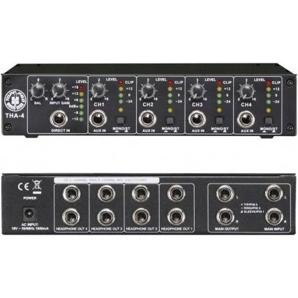THA-4 усилитель для наушников 4х канальный 10Hz-50kHz, TOPP PRO