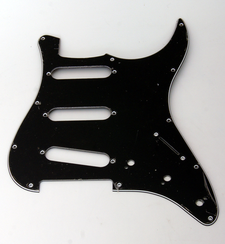 H-1001E Защитная накладка для электрогитары SSS, трехслойная, черная, Caraya