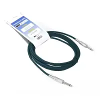 (INV) INVOTONE ACI1304 BK - инструментальный кабель, 6,3 джек моно <-> 6,3 джек моно, длина 4 м (ченый)