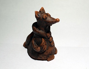 SB07 Свистулька большая Лиса, Керамика Щипановых