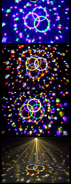 ML001 Светодиодный эффект «диско-шар» большой, 9х1Вт, RGBWAYOPG Bi Ray