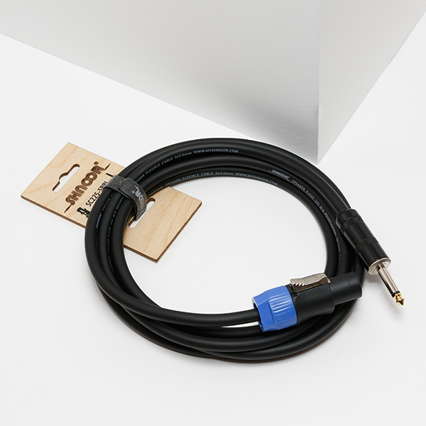 SC225-SPPJ-5m Кабель спикерный, 2х2,5мм, Speakon-Powerjack, 5м, SHNOOR