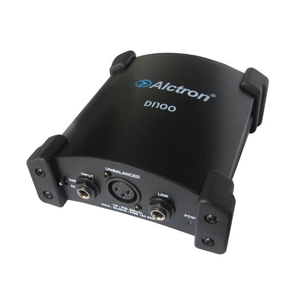DI100 D.I. Box Преобразователь акустического сигнала (ди-бокс), активный, Alctron