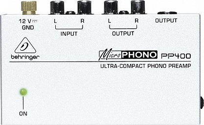 PP400 MICROPHONO Предусилитель-корректор для проигрывателей виниловых дисков (Phono) BEHRINGER