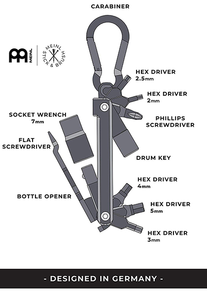 SB503 Мульти-инструмент ( мультитул) для барабана, Meinl