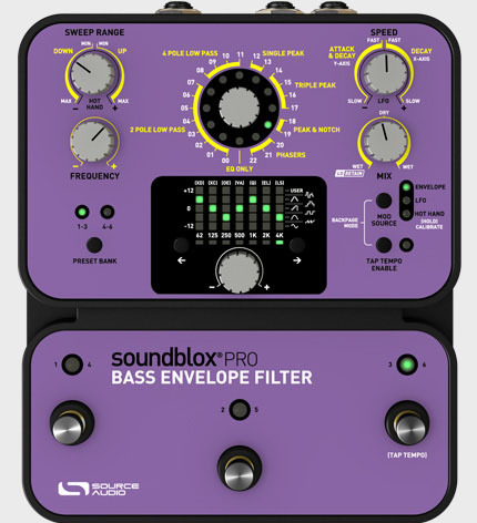 SA143 Soundblox Pro Bass Envelope Filter Басовый эффект. Source Audio