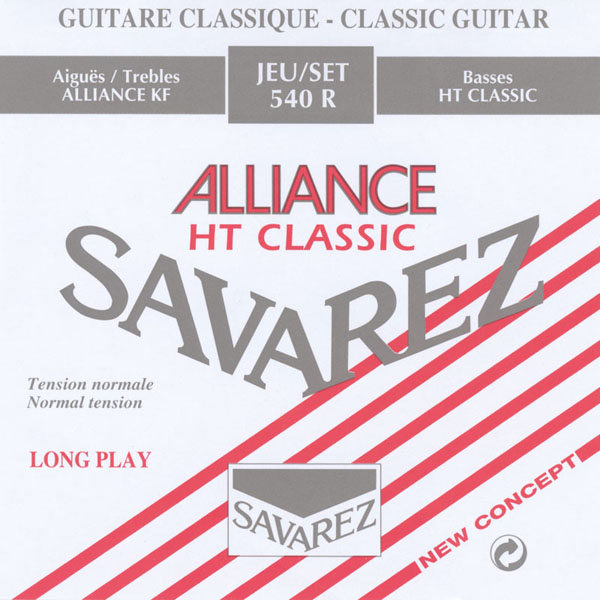 (LUT) 540R Alliance HT Classic Комплект струн для классической гитары, норм.натяжение, посеребр, Savarez