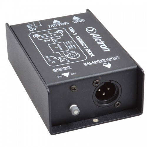 DB-1 D.I. Box Преобразователь акустического сигнала (ди-бокс), пассивный, Alctron