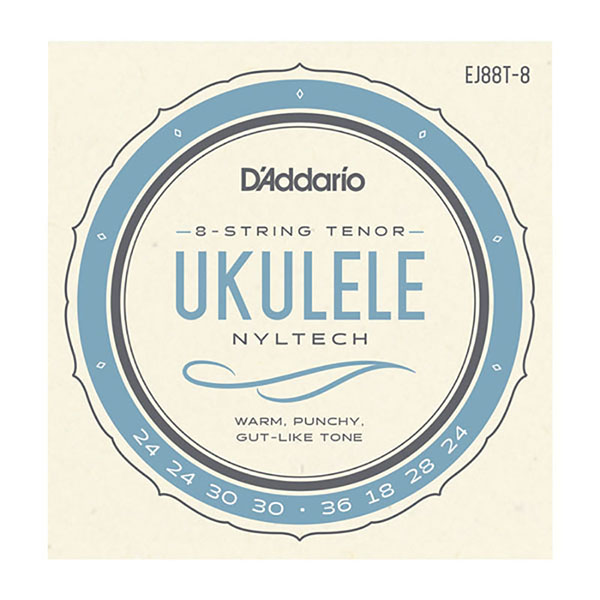 EJ88T-8 Nyltech Комплект струн для 8-струнного укулеле тенор, D'Addario