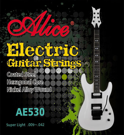 AE530-SL 531 Комплект струн для электрогитары, никель, 9-42 Alice