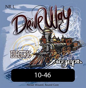 NR L Drive Way Комплект струн для электрогитары, никель, Light, 10-46, Мозеръ
