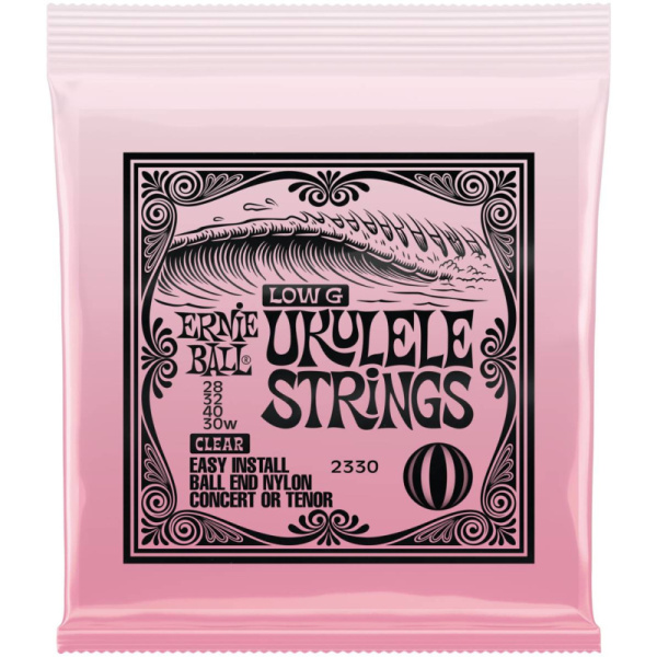 P02330 струны для укулеле концерт/тенор чистый нейлон, ball end Wound G, ERNIE BALL