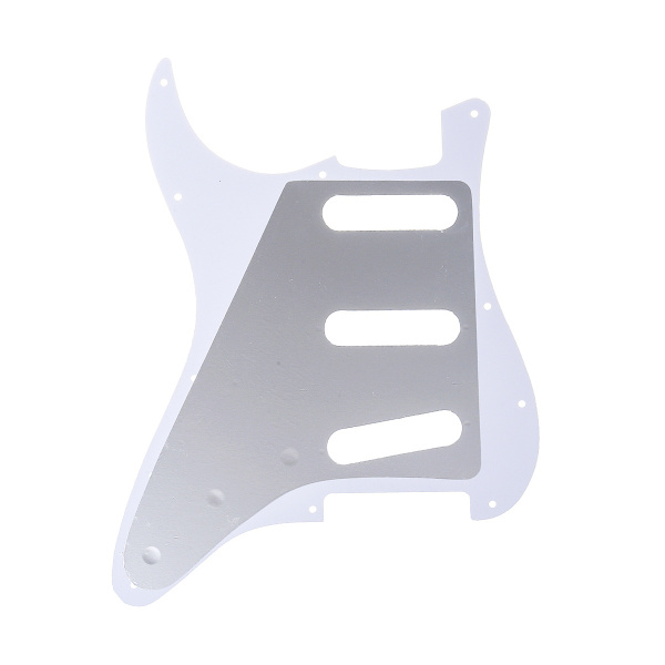 MX1388GW Защитная накладка гитары Fender Stratocaster SSS, 1 слой, белая, Musiclily