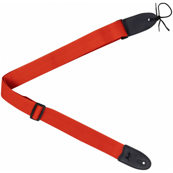 FSG-100RD ремень для акустической и электрогитары, цвет красный. FLIGHT