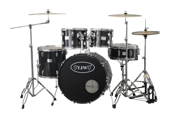 JW225-E6-BK Барабанная установка (2 коробки), черная, TJW