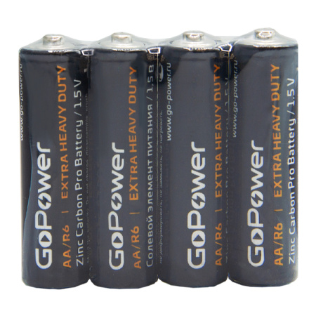 00-00015592 Carbon Zinc PRO Элемент питания AA/R6 солевой 1.5В, 1 шт, GoPower