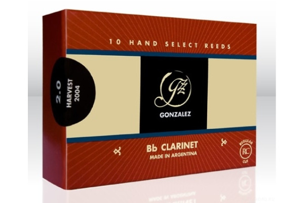 (TDN) Gonzalez Reeds Regular Bb-Clarinet 4 трости для кларнета Bb 10шт.