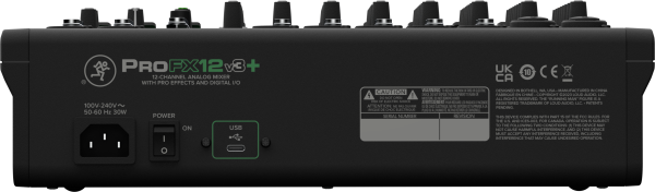 ProFX12v3+ 12-канальный микшер с процессором эффектов, режимами записи USB, Bluetooth. MACKIE