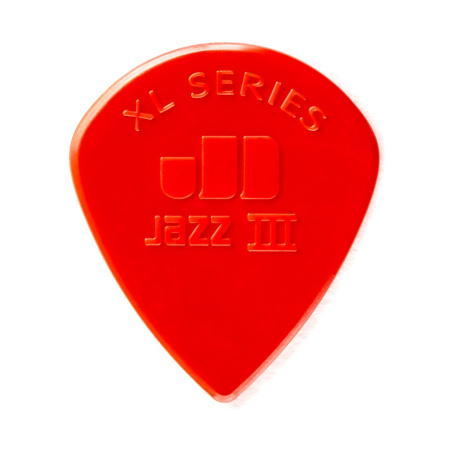 47RXLN Nylon Jazz III XL Медиатор 1шт, 1,38мм, красные, Dunlop