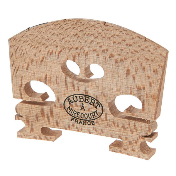 421114 Aubert Violin Bridge Подставка струн для скрипки 4/4 Ebony Inlay, GEWA