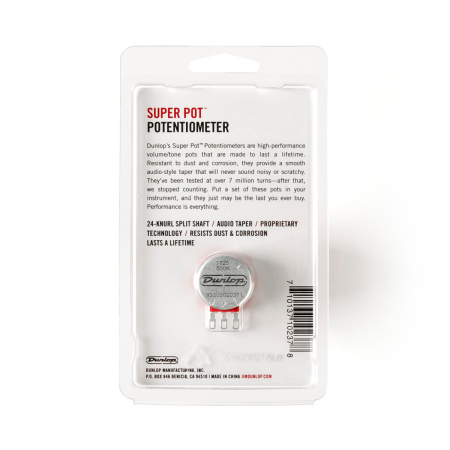 DSP500K Super Pot Потенциометр 500K, с пазом, Dunlop