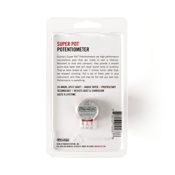 DSP500K Super Pot Потенциометр 500K, с пазом, Dunlop