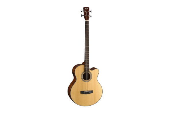 AB850F-NAT Acoustic Bass Series Электроакустическая бас-гитара, с вырезом, цвет натуральный, Cort