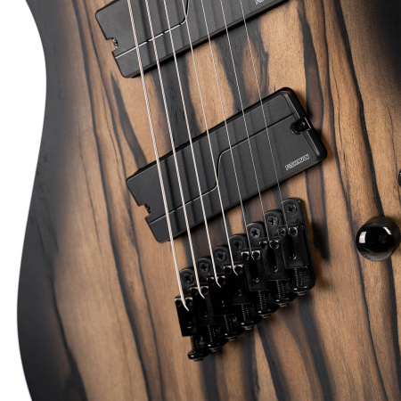 KX507MS-Pale-Moon-NBB KX Series Электрогитара мультимензурная 7-струнная, черная, Cort