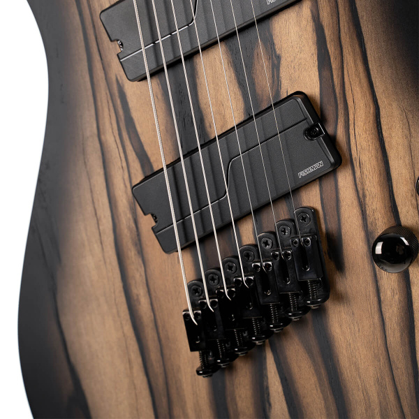 KX507MS-Pale-Moon-NBB KX Series Электрогитара мультимензурная 7-струнная, черная, Cort
