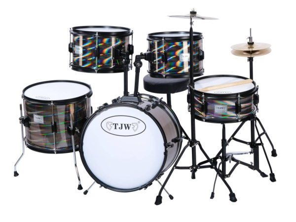 HE165-P2-LS Барабанная установка (детские барабаны) , серебристая, TJW